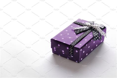 small purple gift boxes